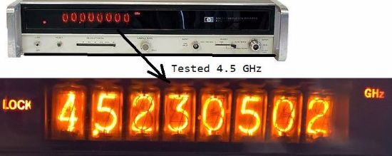 Obrázek Nixie HP 5340A Microwave Freq. Counter